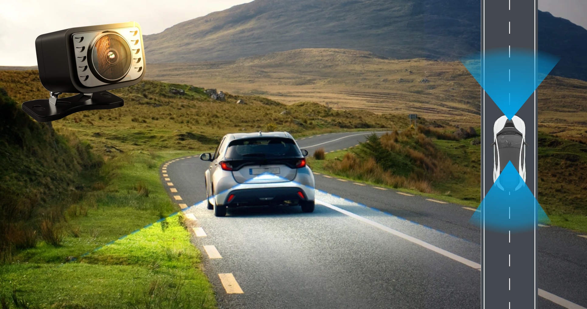 xblitz_s10 kamera do auta duální zpětná kamera rozhled evtech_cz